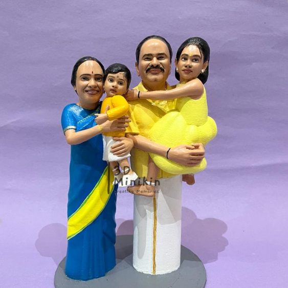 Personalized Family Full Body 3D Miniature