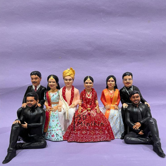 Personalized Family Full Body 3D Miniature