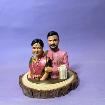 Personalized Couple Half Bust Miniature