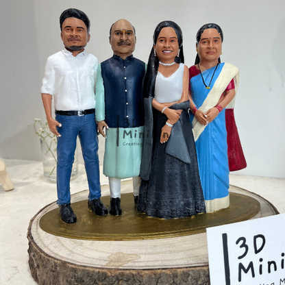 Personalized Family Full Body 3D Miniature