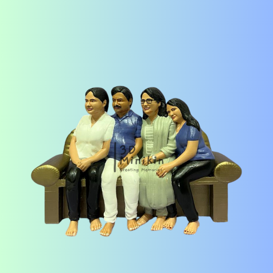 Personalized Family Full Body 3D Miniature