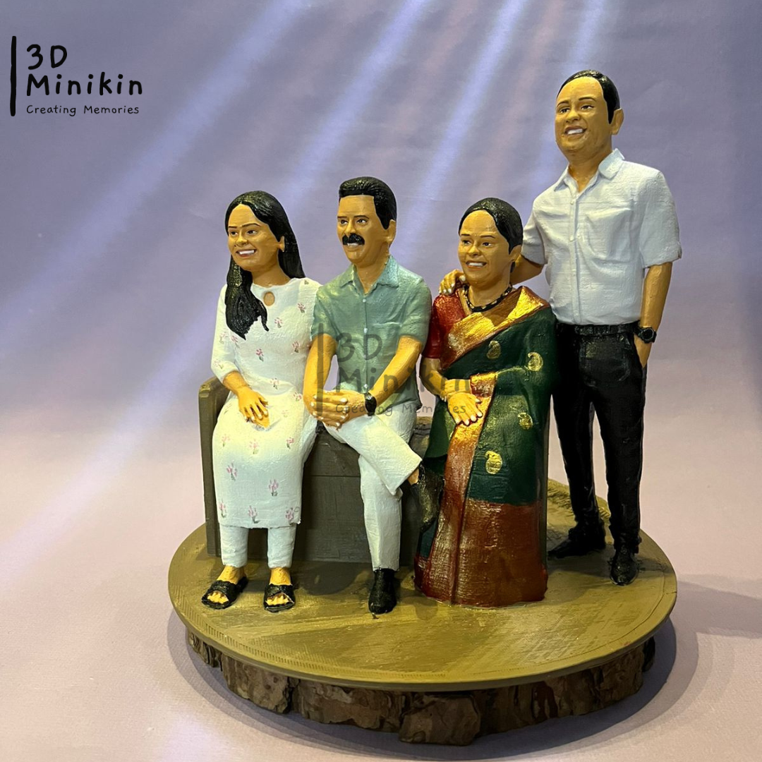 Personalized Family Full Body 3D Miniature
